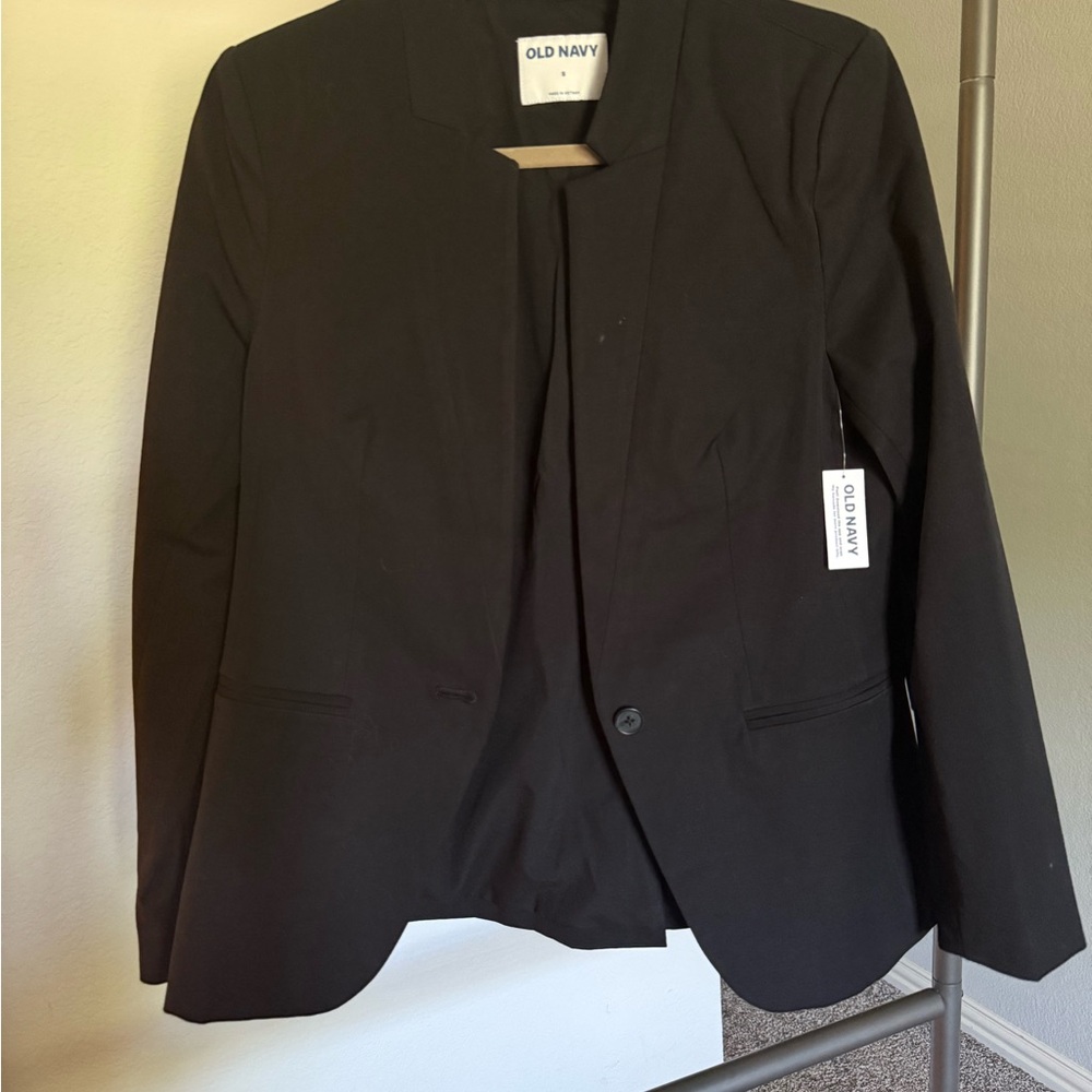 Old Navy Black Blazer Classic Formal Suit Jacket
